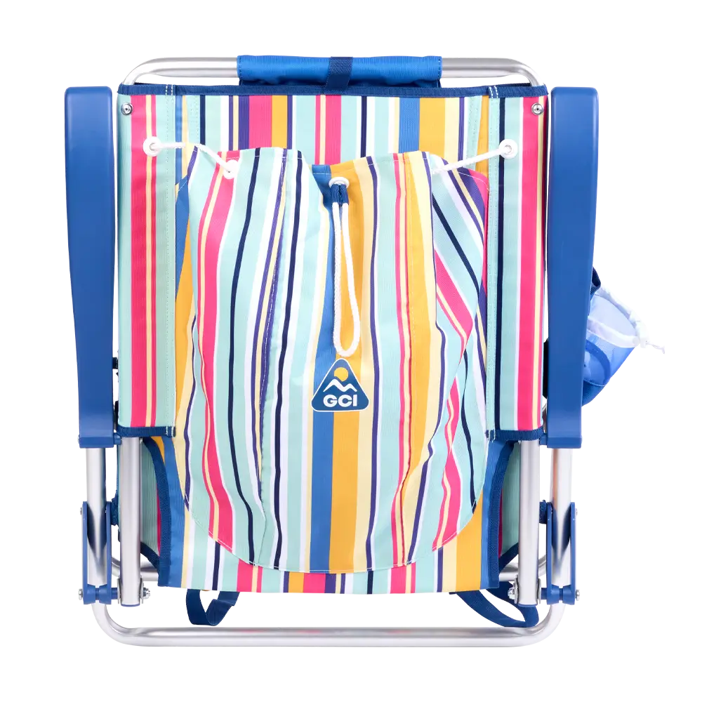 Reclining Beach Backpack Beach Chair - Choice 709 - Multi-Position Outdoor Beach Chair with Pillow Detail