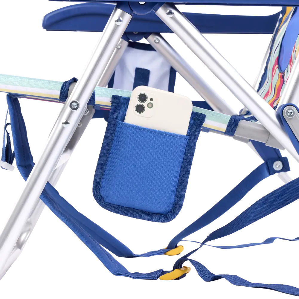 Reclining Beach Backpack Beach Chair - Choice 709 - Multi-Position Outdoor Beach Chair with Pillow Detail