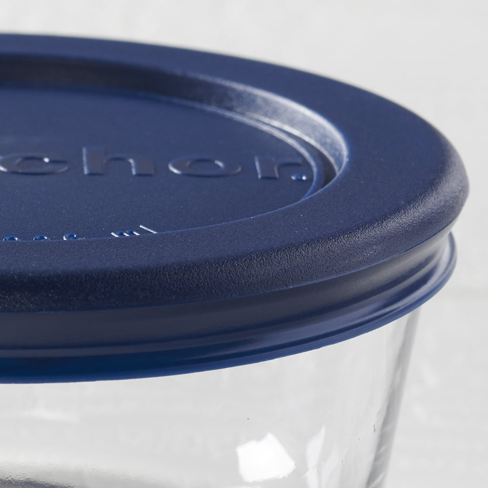 Sweet Treat Shaped Glass Food Storage Containers with Lids, 1 Cup Round, Set of 4 - Playful Star & Heart Shaped Geometric NeeDoh Detail
