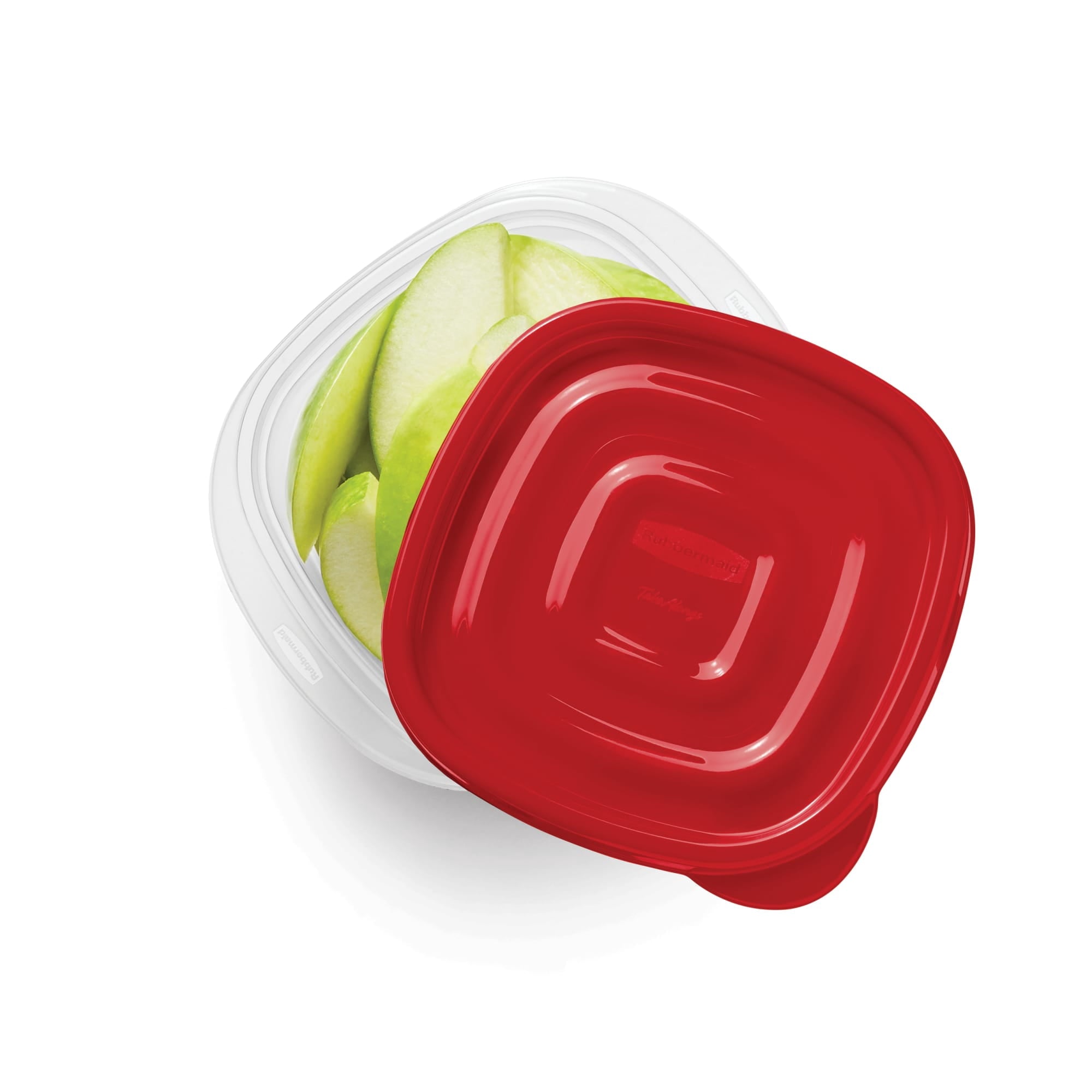 Sweet Treat Shaped 1.26-Cup Small Square Food Storage Containers, Ruby Red, 5 pack - Deliciously Soft Cupcake Sensory Glob Detail