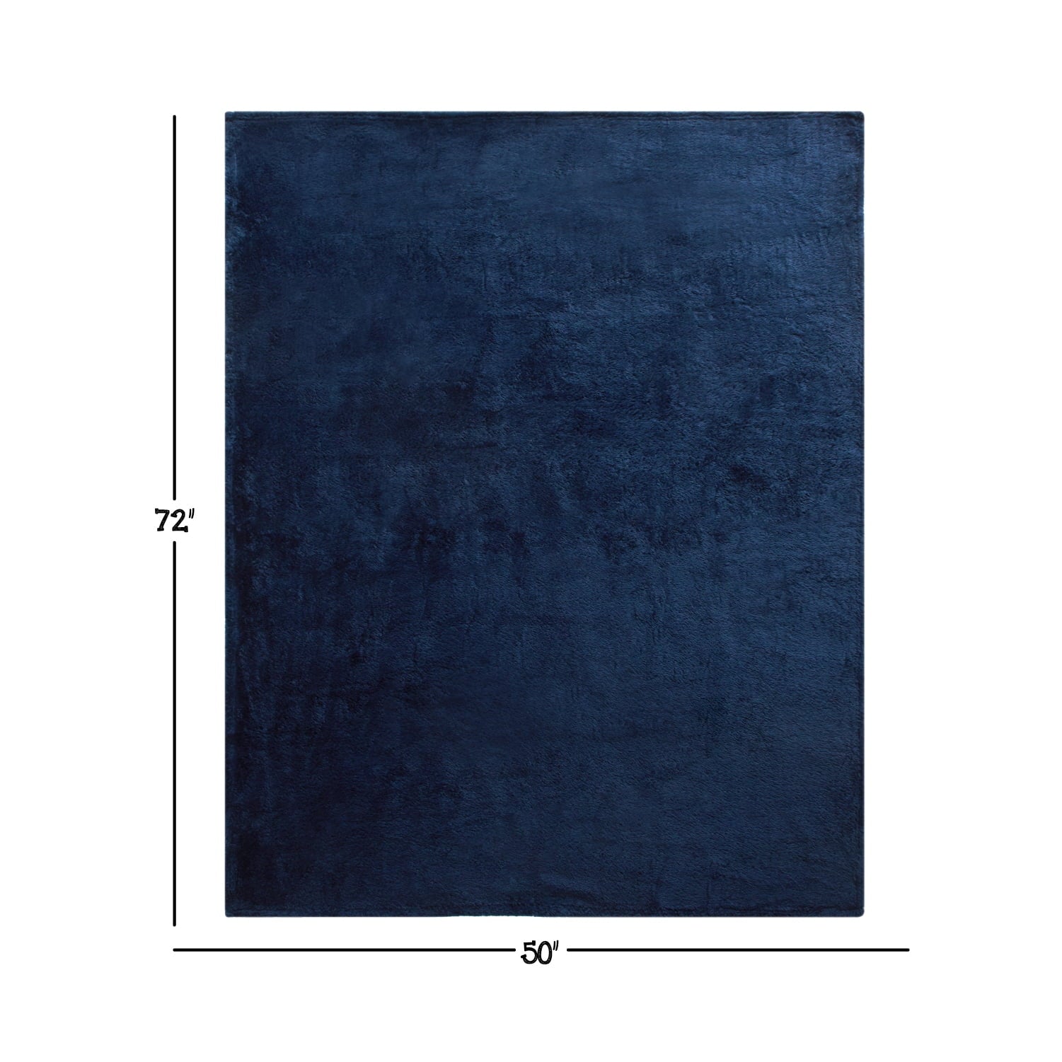 Super Soft Flannel Soft, Navy Blue, Oversized, Fuzzy, Throw Blanket for Kids, 72 x 50 inches - Super Soft Reversible Sherpa Flannel Blanket Detail