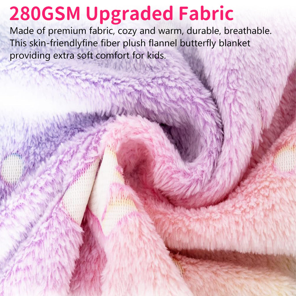 Decorative Knitted Glow in The Dark Pony Blanket for Kids, 50"x60" Soft Cozy Luminous Flannel Blanket, Christmas Birthday Gift for Girls... - Cozy Fleece Throw Blanket for Couch & Bed Detail