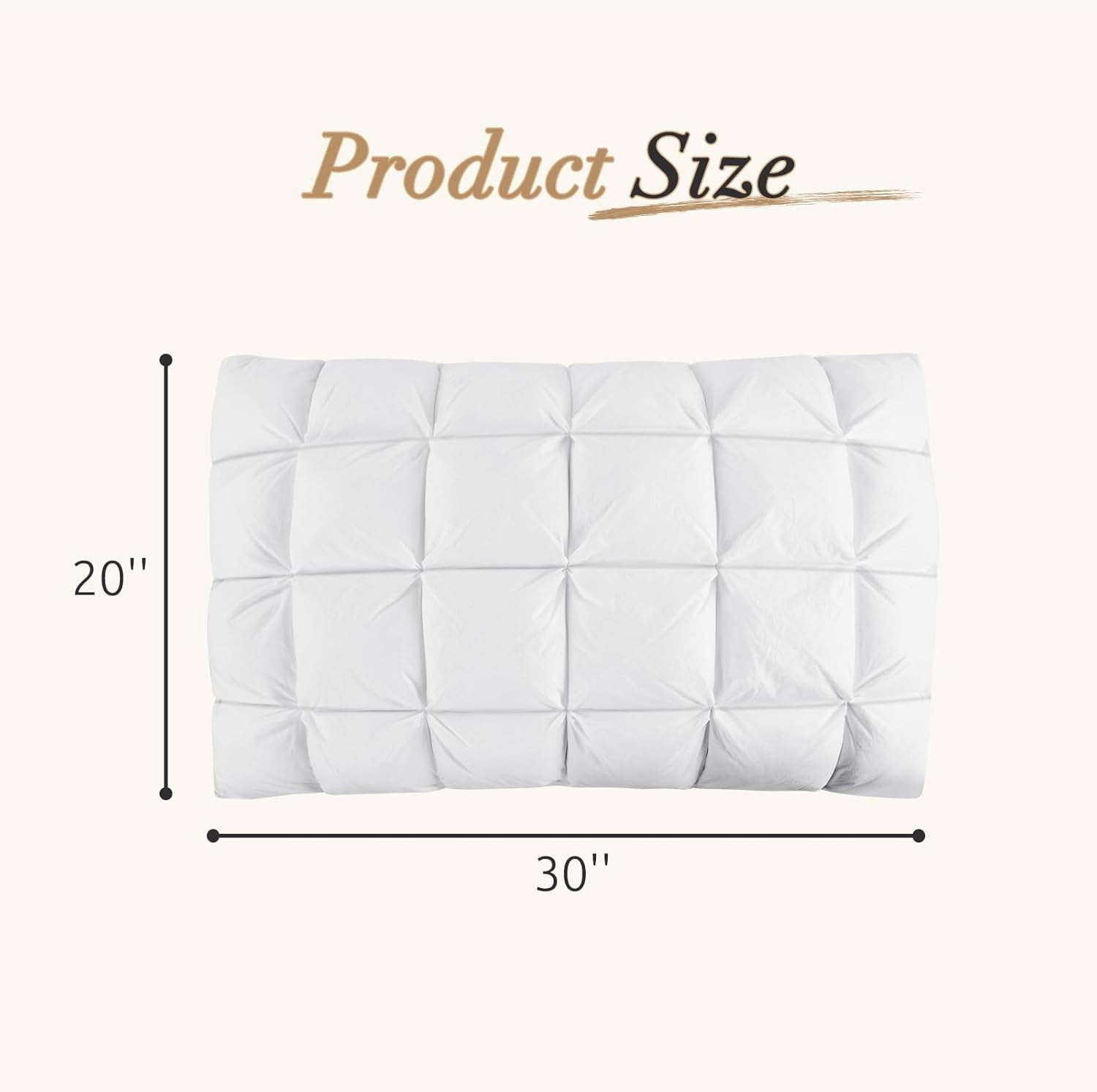 Hotel Collection Hotel Cervical Pillow for Sleeping – Ergonomic Contour Neck Support Bed Pillow, Fluffy and Supportive for Side, Back ... - Hotel Quality Plush Sleeping Pillows Detail
