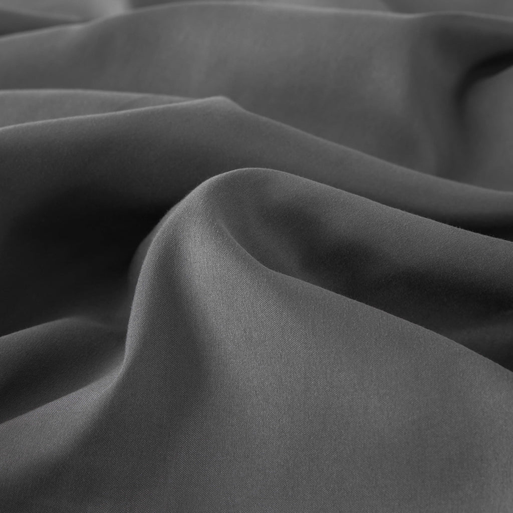 Premium Egyptian Cotton Sheet Set Twin Size Gray, 3 Pieces 140 GSM Brushed Elastic Fitted Soft & Cozy Bed Sheets Set with Deep Pocket - Breathable Egyptian Cotton Flat & Fitted Sheets Detail