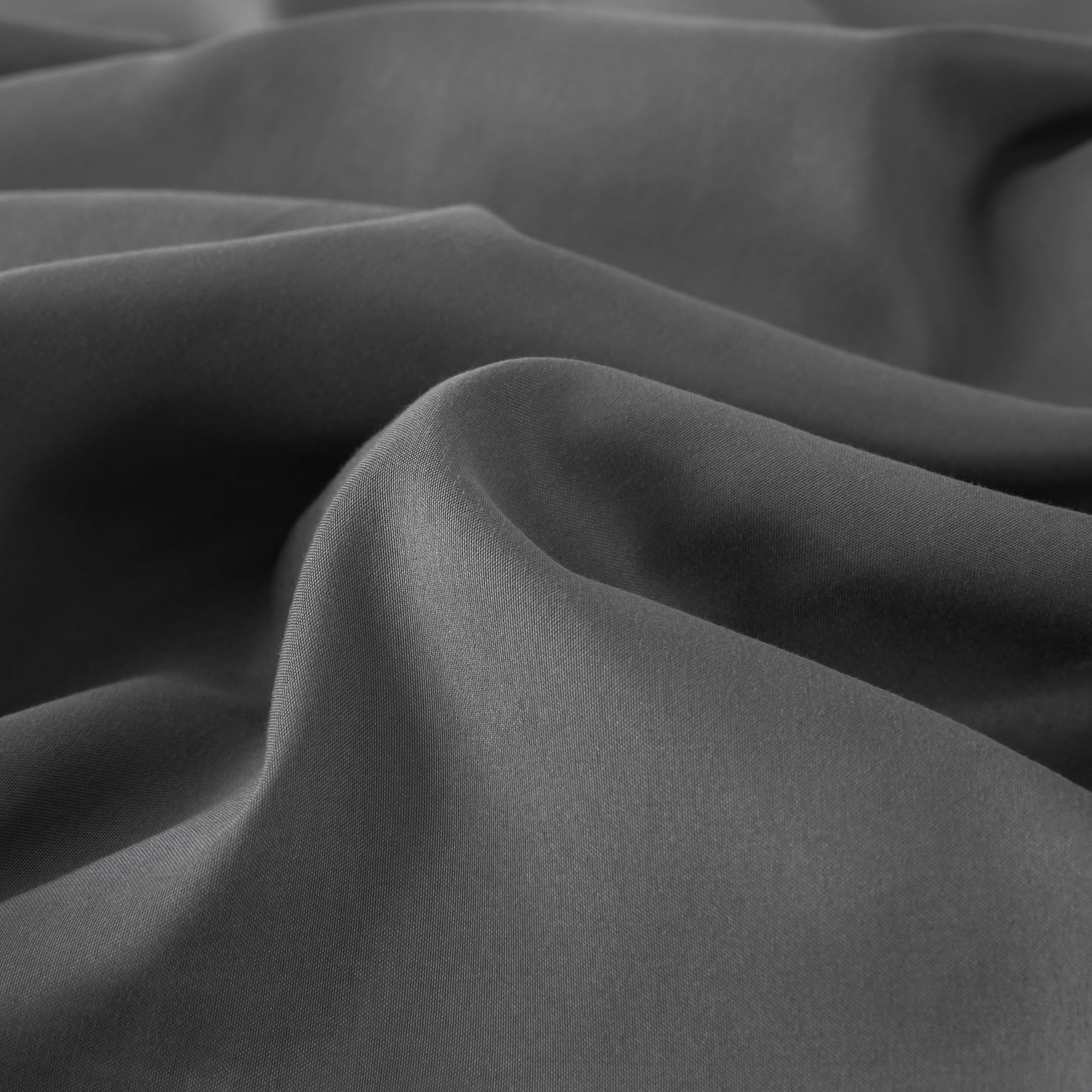 Premium Egyptian Cotton Sheet Set Twin Size Gray, 3 Pieces 140 GSM Brushed Elastic Fitted Soft & Cozy Bed Sheets Set with Deep Pocket - Breathable Egyptian Cotton Flat & Fitted Sheets Detail