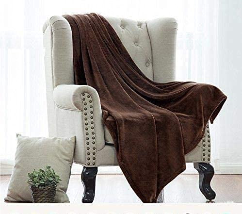 Reversible Sherpa Single Solid Color Hypoallergenic 60”L x 50”W Fleece Throw Blanket for Fall, Winter, Spring, Summer, Men, Women, Chil... - Lightweight Plush Warm Blanket for All Seasons Detail