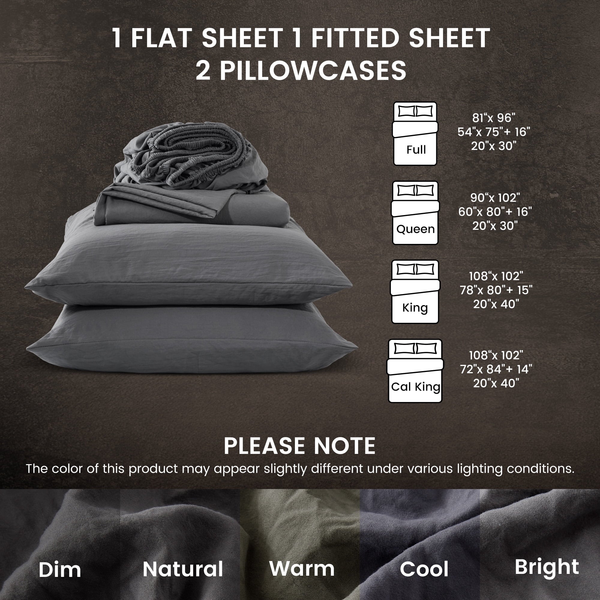 Breathable Luxury Bed Sheets - Full Size Bed Sheets - Washed Microfiber - 4 Piece Hotel Luxury Bedding Sheets with Fitted Sheet, Flat S... - Luxury Bed Sheet Set with Deep Pockets Detail