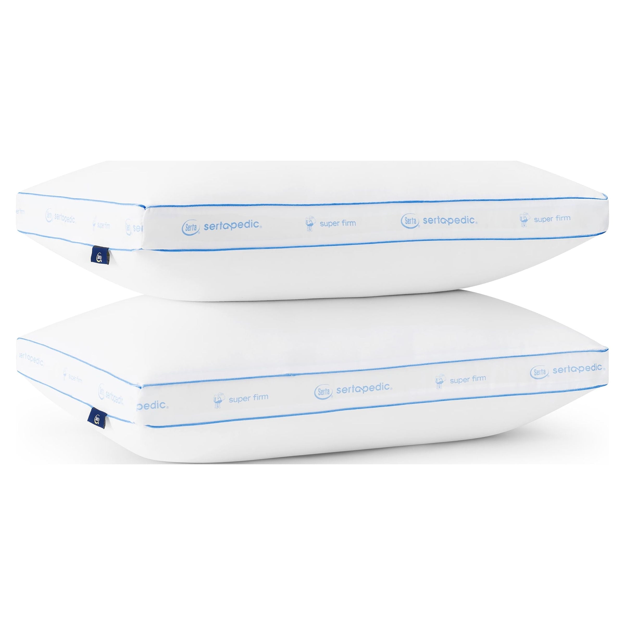 Ergonomic Memory Foam Extra Firm Pillow, Standard/Queen, 2 Pack, Hypoallergenic - Decorative Throw Pillow Cushion for Sofa & Bed Detail