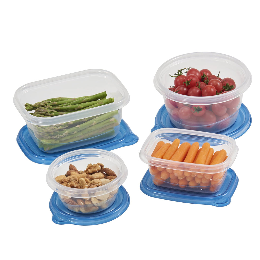 Sweet Treat Shaped 92pc Plastic Food Storage Container set, Ideal Use for Refrigeration Storage and Organization,... - Playful Star & Heart Shaped Geometric NeeDoh Detail