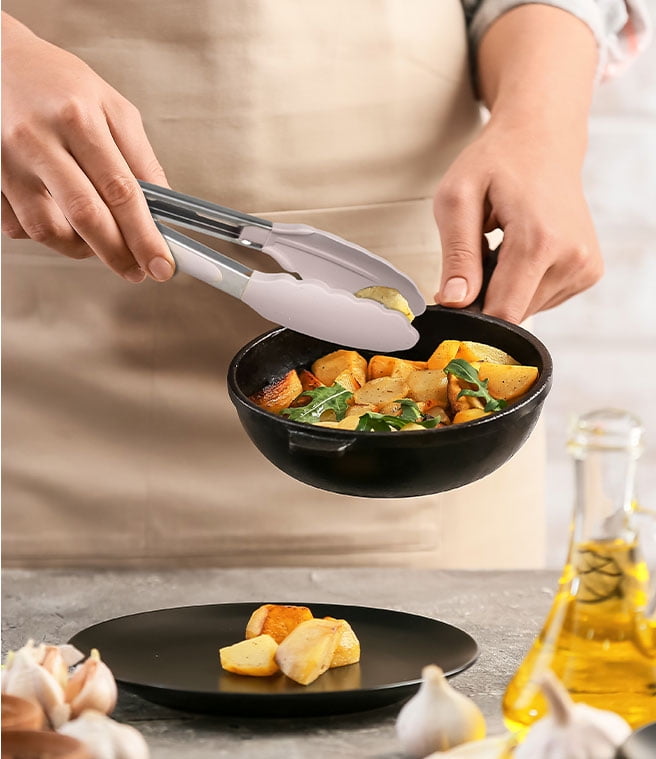 High-Precision Silicone & Bamboo Cooking Utensil Set, 14 Pieces - Heavy Duty Stainless Steel Kitchen Shears Detail