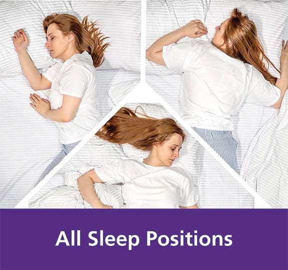 Fluffy Shredded Comfort Complete Bed Pillow, Standard/Queen, White- All Positions Antimicrobial - Ergonomic Memory Foam Pillow for Neck Pain Support Detail