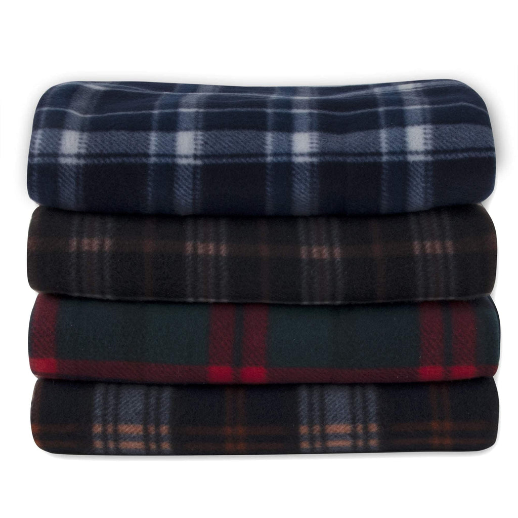Super Soft Flannel Single Plaid Color 60"L x 50"W Fleece Throw Blanket for Fall, Winter, Spring, Summer, Men, Women, Children & Pets in ... - Lightweight Plush Warm Blanket for All Seasons Detail