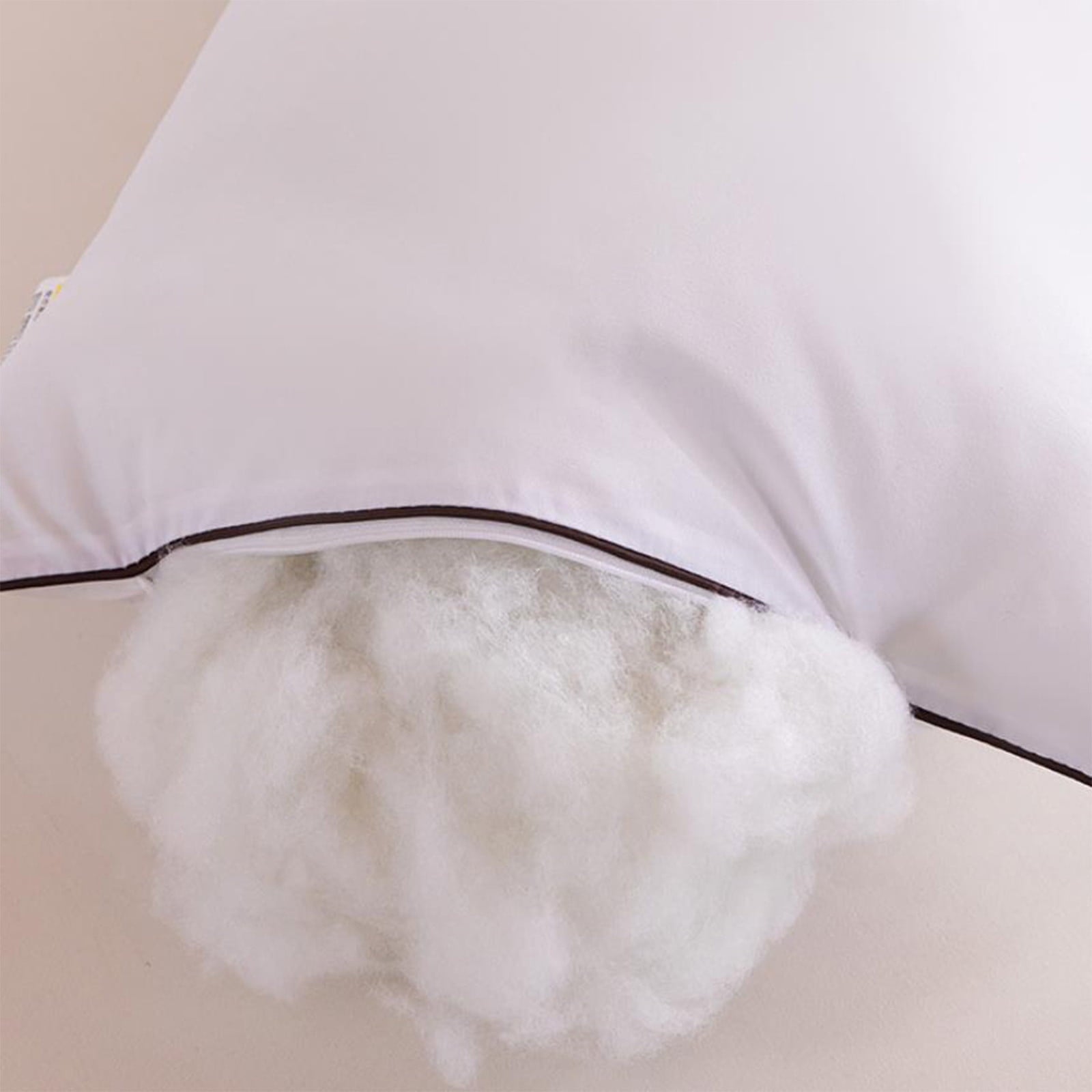 Orthopedic Support Long Pillows For Bed King Clearance! 100*48cm White Gentle Support Soybean Pillow, Comfortable Breathable Bed Pillows... - Decorative Throw Pillow Cushion for Sofa & Bed Detail