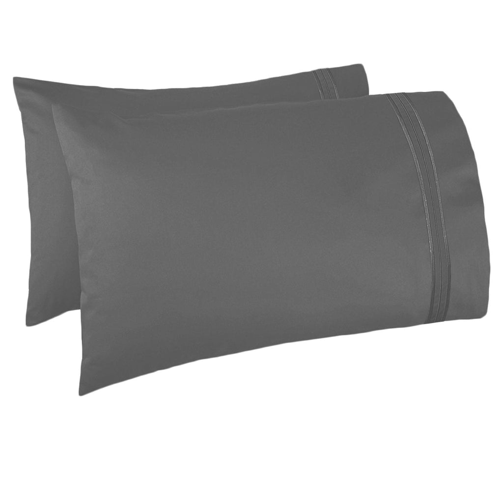Breathable Luxury 6 Piece 1800 Collection Bed Sheet Set with Extra Pillowcases, Deep Pockets Fitted Sheet, 100% Soft Microfiber, Hypoal... - Breathable Egyptian Cotton Flat & Fitted Sheets Detail