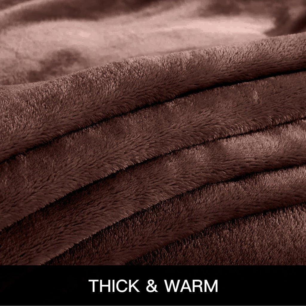 Lightweight Warm Throw Blanket, Fuzzy & Plush Warm Fleece Blanket, Throw Size Coffee Blankets for Couch Beds, Machine Washable Blanket... - Luxury Knitted Decorative Throw Blanket with Fringes Detail