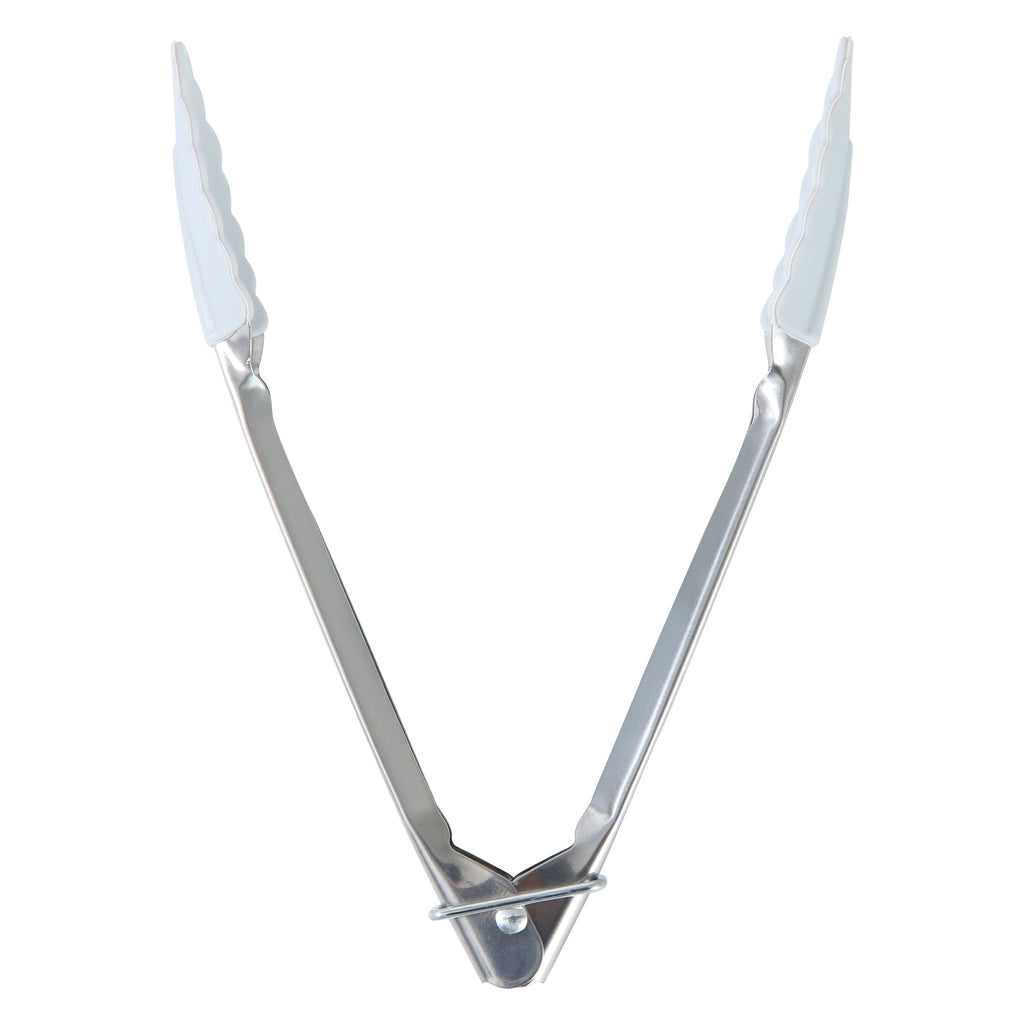Heavy Duty Stainless Steel and Silicone Mini Food Tongs Grey - Professional Kitchen Tool for Culinary Enthusiasts Detail
