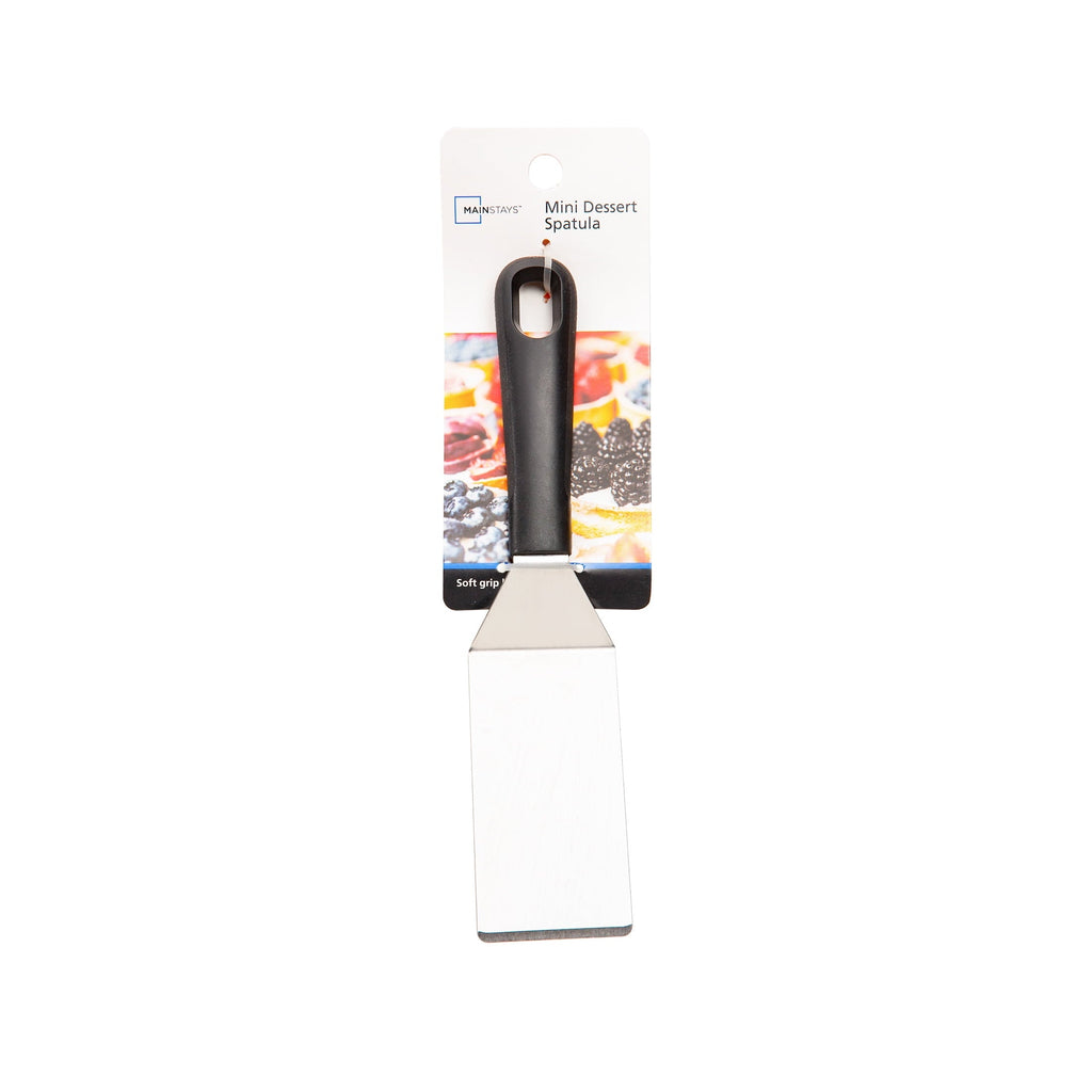 Heavy Duty Stainless Steel Mini Dessert Spatula with Softgrip Handle for Serving Pancakes or Desserts - High-Precision Culinary Tool for Baking & Cooking Detail