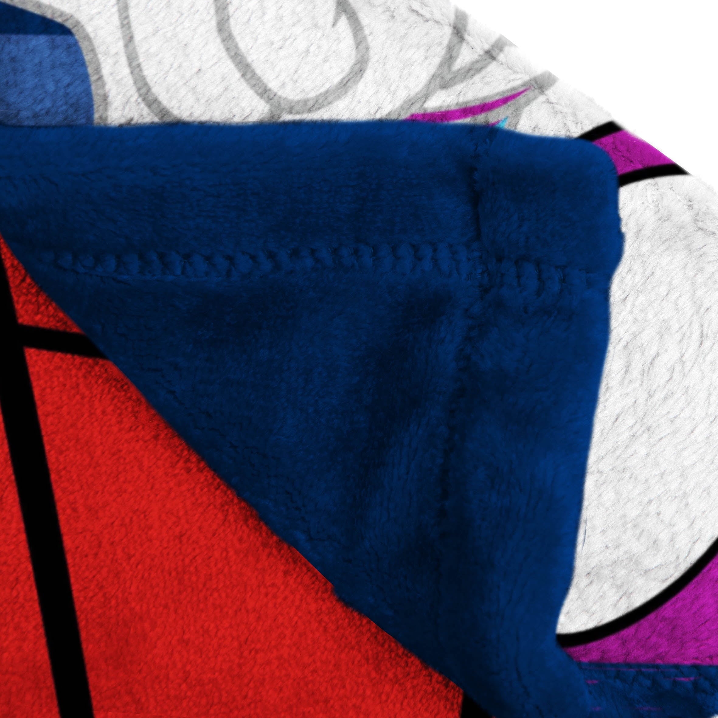 Lightweight Warm Spidey and His Amazing Friends Kids Plush Twin/Full Blanket, 62 x 90, Microfiber, Blue and Red - Lightweight Plush Warm Blanket for All Seasons Detail