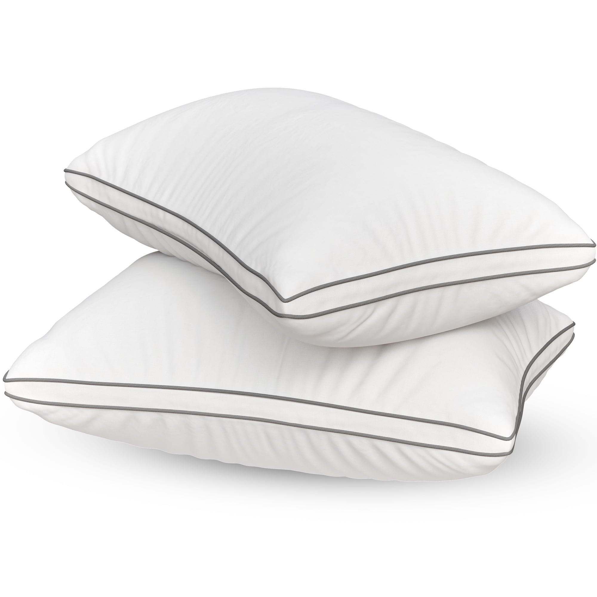 Orthopedic Support Bed Pillows Queen Size Set of 2 - Luxury Down Alternative Pillow - 5 Star Hotel Pillows for Back, Side and Stomach Sl... - Decorative Throw Pillow Cushion for Sofa & Bed Detail