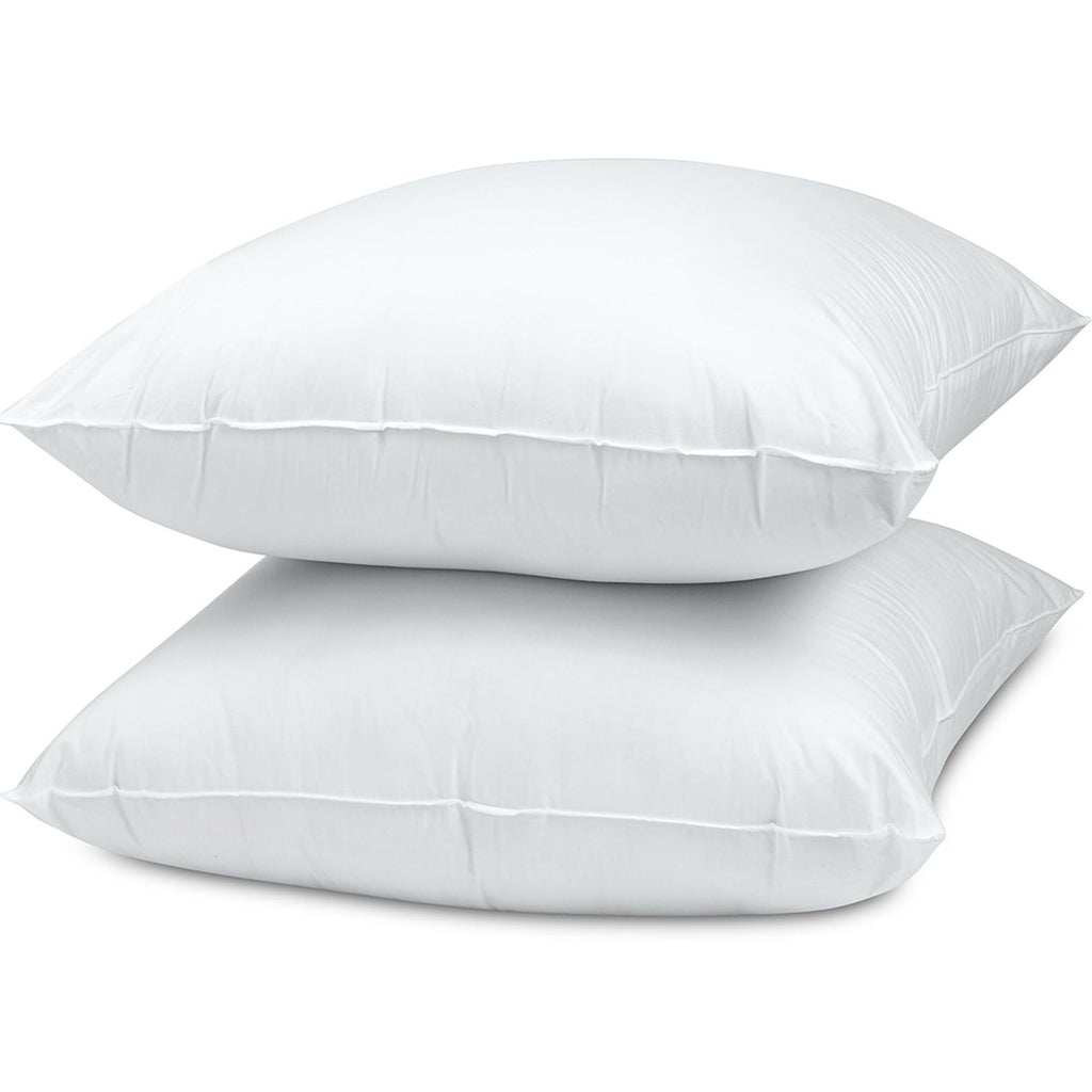Fluffy Shredded Cotton Euro Throw Pillow, 26" x 26", White- Allergy Defense Fabric - Ergonomic Memory Foam Pillow for Neck Pain Support Detail