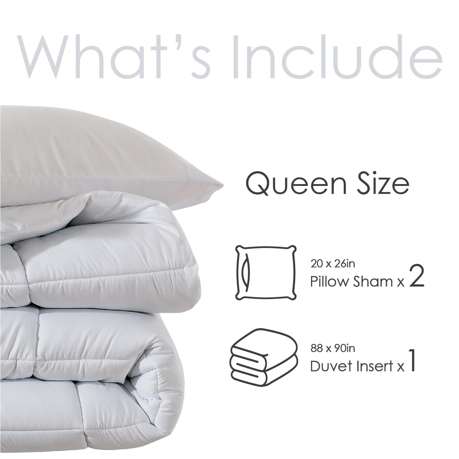 Hypoallergenic Cloud Queen Size 3-Piece All-Season Down Alternative Comforter Set Deep Black (Comforter and Pillowcase Bedding Set / bed i... - Cloud-Like Soft Lightweight Bed Comforter Detail