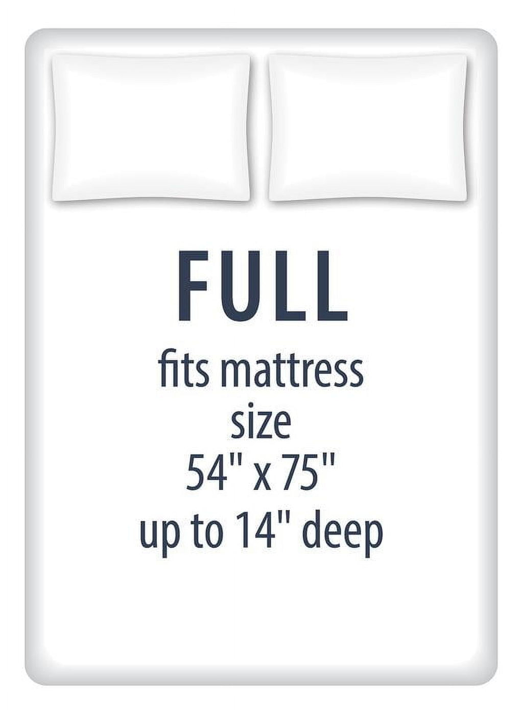 Cooling Sateen Kids Soft Microfiber Sheet Set, Navy Blue Stars, Full, 4 Pieces, Easy Care - Premium Ultra-Soft Pillowcase Pair for Sleeping Detail