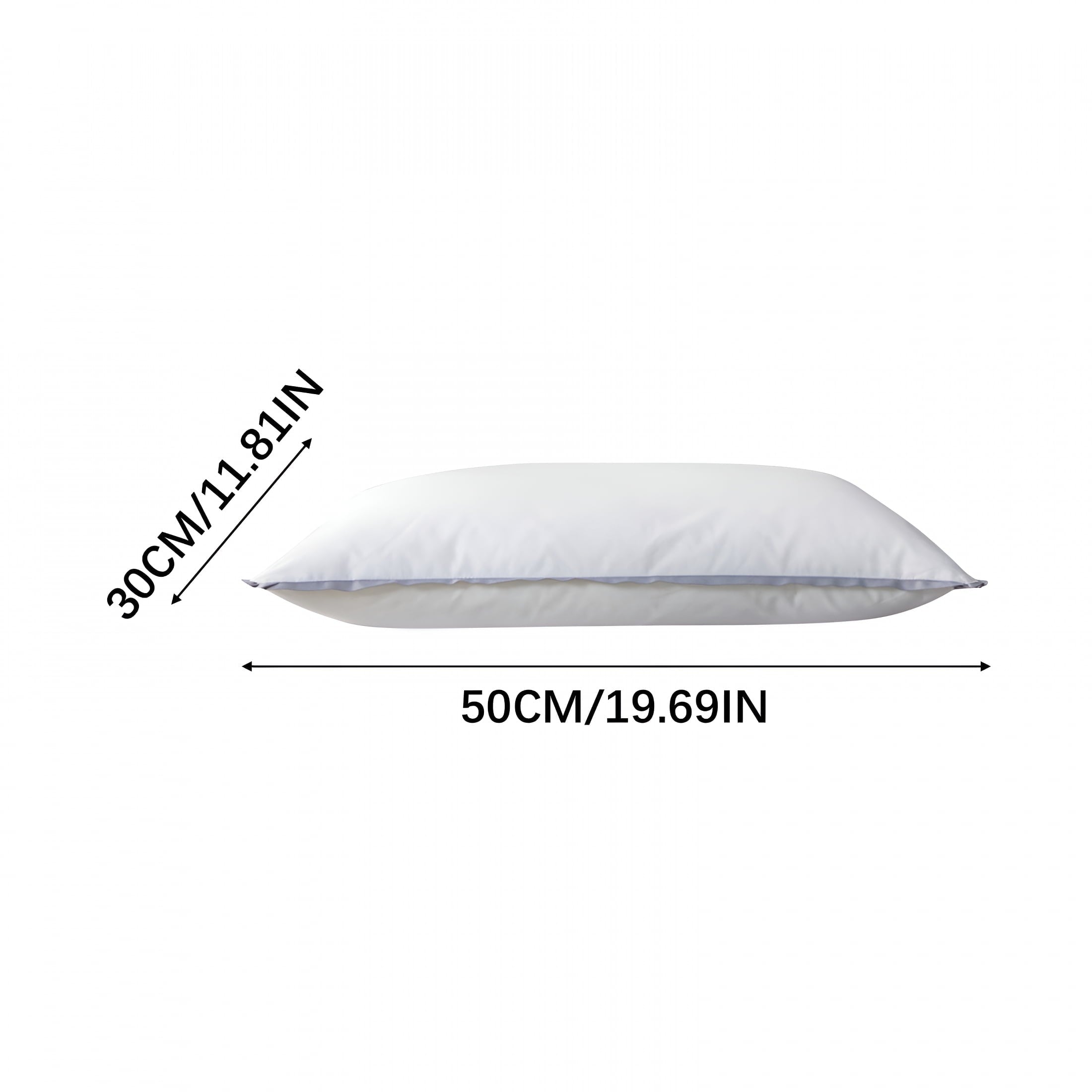 Orthopedic Support Flat Pillows for Sleeping Thin,Ultra Thin Pillow,Adjustable Shredded Memory Foam Pillows for Side,Back,Stomach Sleepe... - Decorative Throw Pillow Cushion for Sofa & Bed Detail