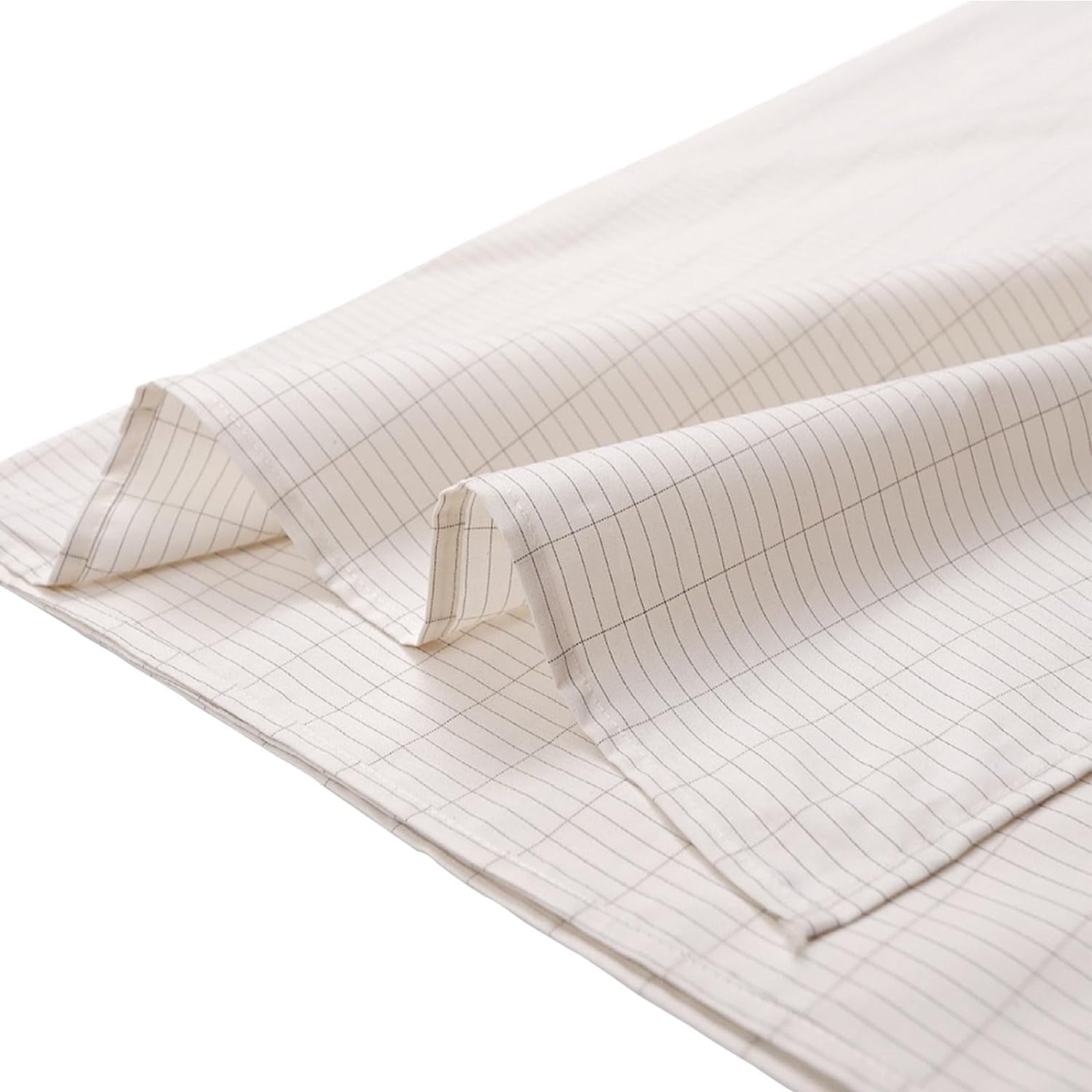 Premium Egyptian Cotton Grounding Sheets 39 * 75 inch, Conductive Grounding Sheets with Grounding Cord, Grounding Sheets for Earth with Silve... - Premium Ultra-Soft Pillowcase Pair for Sleeping Detail