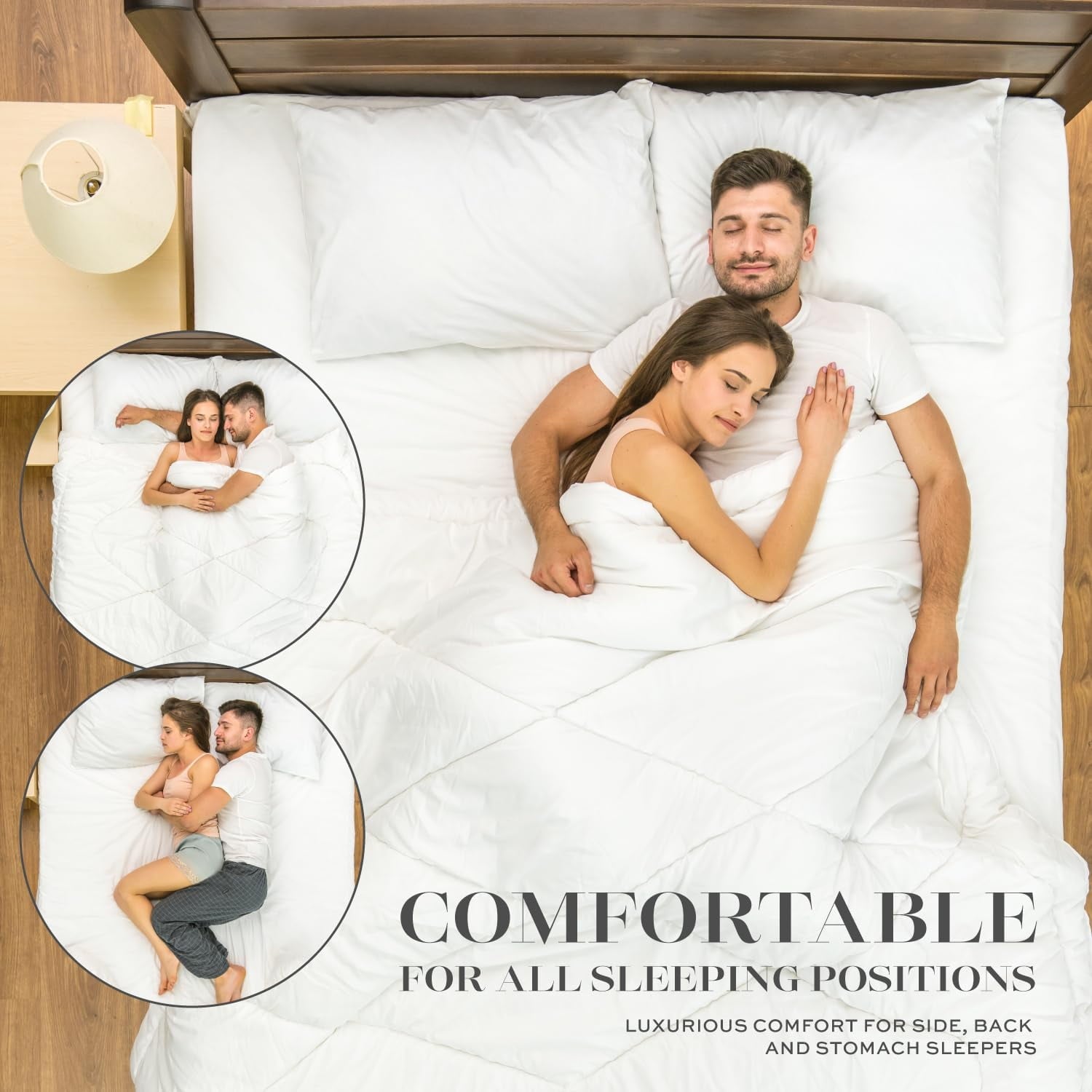 Orthopedic Support Bed Pillows for Sleeping 2 Pc Set, Queen Size Pillow Side Sleeper Set, Down Alternative Luxury Hotel Soft Pillow 28x2... - Ergonomic Memory Foam Pillow for Neck Pain Support Detail