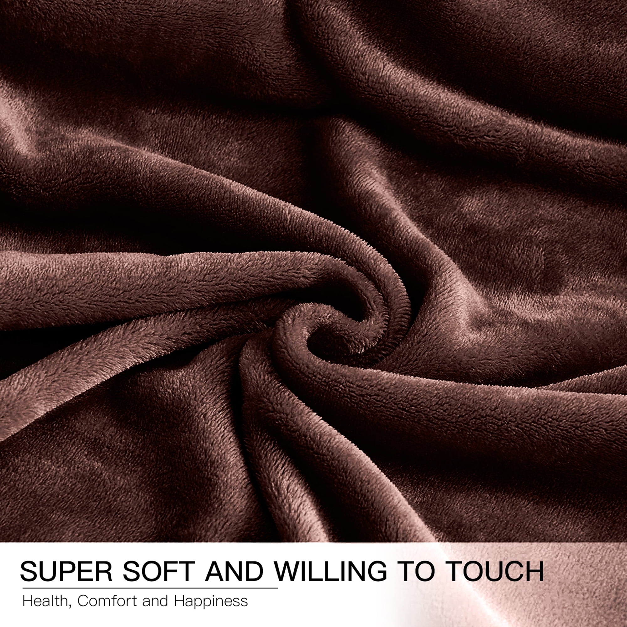 Lightweight Warm Throw Blanket, Fuzzy & Plush Warm Fleece Blanket, Throw Size Coffee Blankets for Couch Beds, Machine Washable Blanket... - Luxury Knitted Decorative Throw Blanket with Fringes Detail