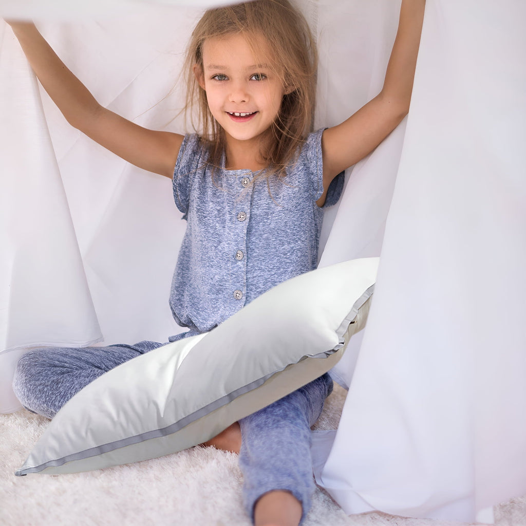 Orthopedic Support Flat Pillows for Sleeping Thin,Ultra Thin Pillow,Adjustable Shredded Memory Foam Pillows for Side,Back,Stomach Sleepe... - Decorative Throw Pillow Cushion for Sofa & Bed Detail