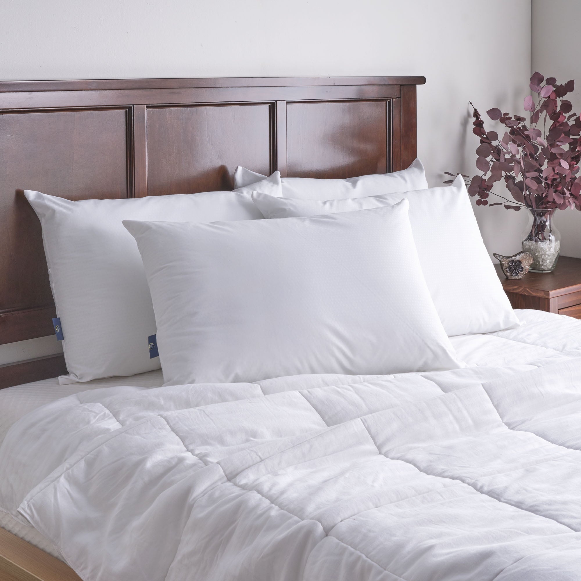 Hotel Collection Cooling Pillow - 2 Pack - Orthopedic Shredded Foam Bed Pillow Set Detail