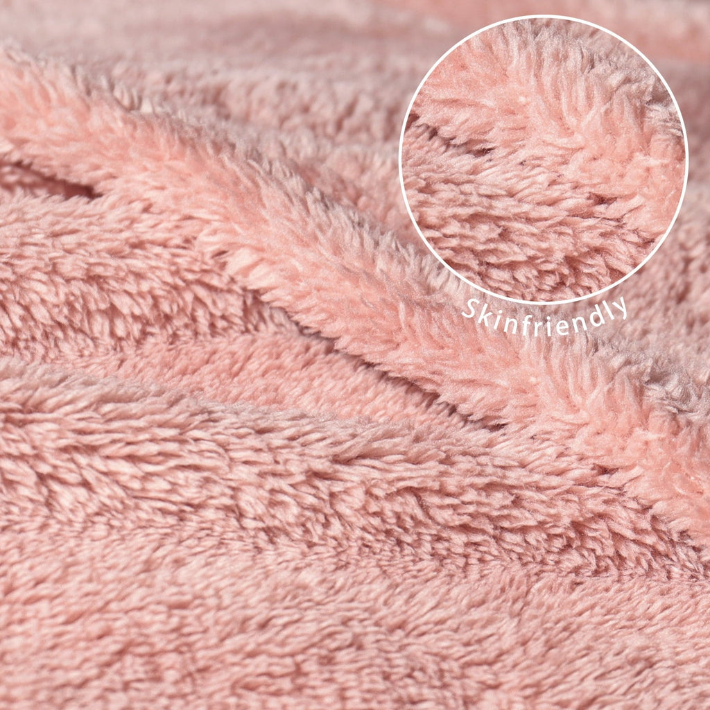 Super Soft Flannel Soft Fleece Throw Blanket for Couch, Super Soft Velvet Plush Bed Blanket, 50x60 Inches, Pink - Lightweight Plush Warm Blanket for All Seasons Detail