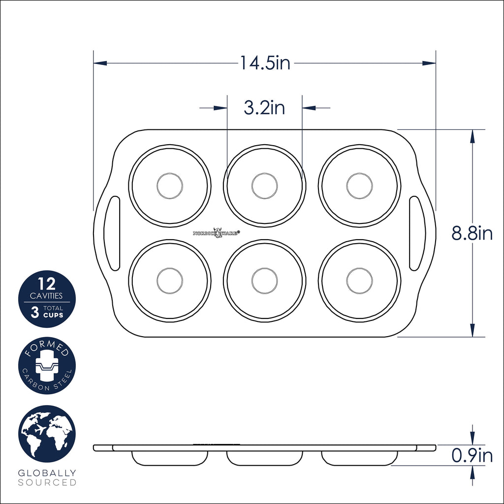 Time-Saving 6 Cavity Nonstick Steel Donut Pan - Multi-Functional Manual Food Chopper & Slicer Detail