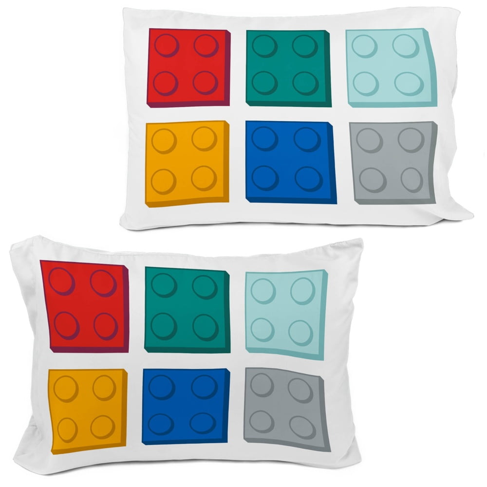 All-Season Kids 2 Piece Multicolor Reversible Comforter and Pillowcase Bedding Set, Twin/Full - Luxurious Quilted Duvet Cover Set Detail