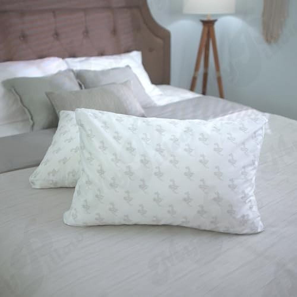 Orthopedic Support Bedding Bed Pillows for Sleeping Standard Size, Set of 2, Back, Stomach or Side Sleepers - Classic Pillow (Standard, ... - Decorative Throw Pillow Cushion for Sofa & Bed Detail