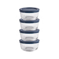 Sweet Treat Shaped Glass Food Storage Containers with Lids, 1 Cup Round, Set of 4 - Playful Star & Heart Shaped Geometric NeeDoh - Default Title
