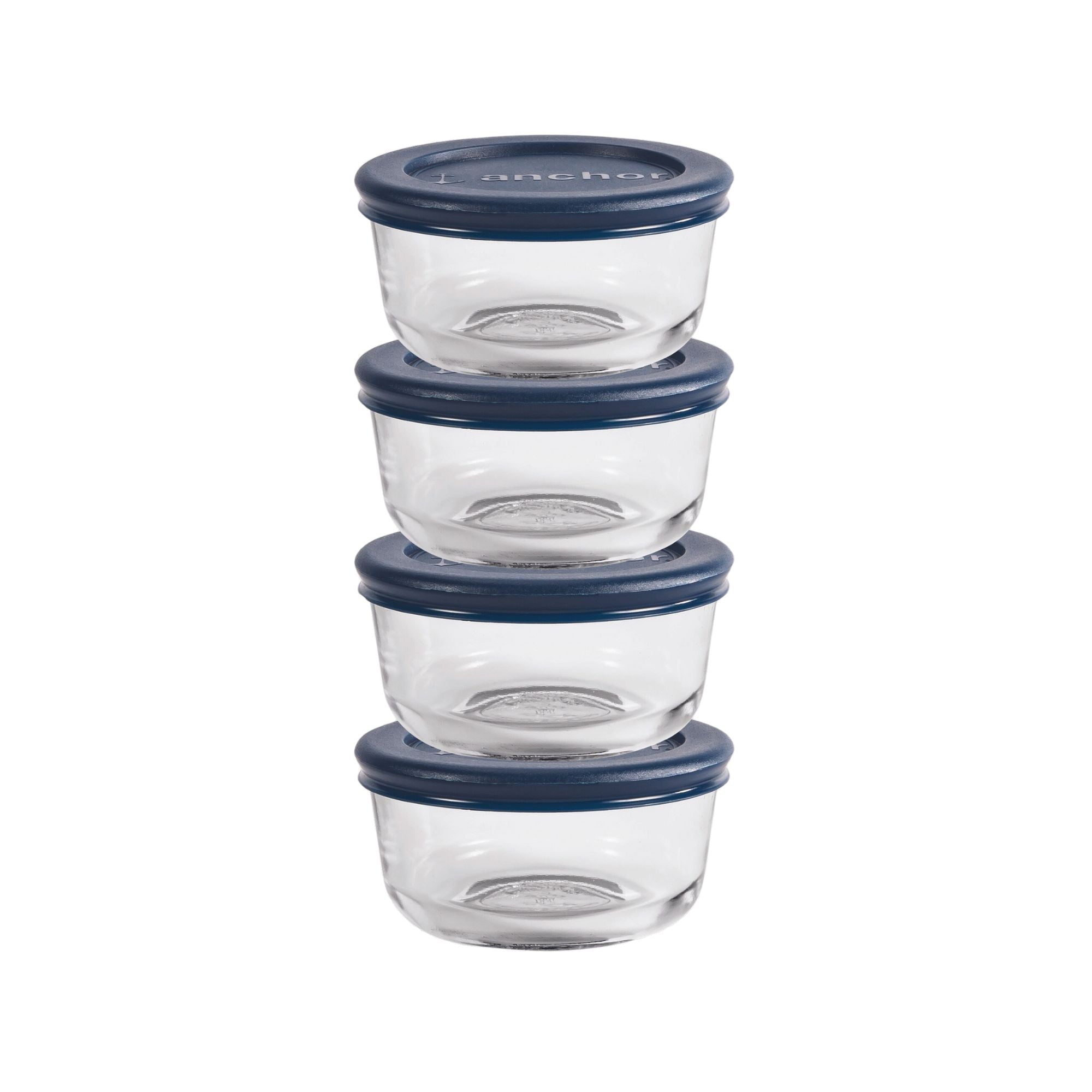 Sweet Treat Shaped Glass Food Storage Containers with Lids, 1 Cup Round, Set of 4 - Playful Star & Heart Shaped Geometric NeeDoh - Default Title