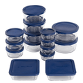 Playful Geometric Glass Food Storage Containers with SnugFit Lids, 30 Piece Set - Playful Star & Heart Shaped Geometric NeeDoh - Default Title