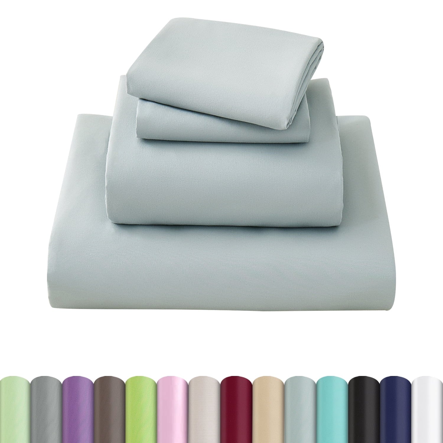 Ultra-Soft Sheets Set 4 Piece Queen/Full Size Sheet Set, Soft & Lightweight And Breathable ding Set, Fitted Sheet, Flat Sheet & ... - Premium Ultra-Soft Pillowcase Pair for Sleeping - Default Title