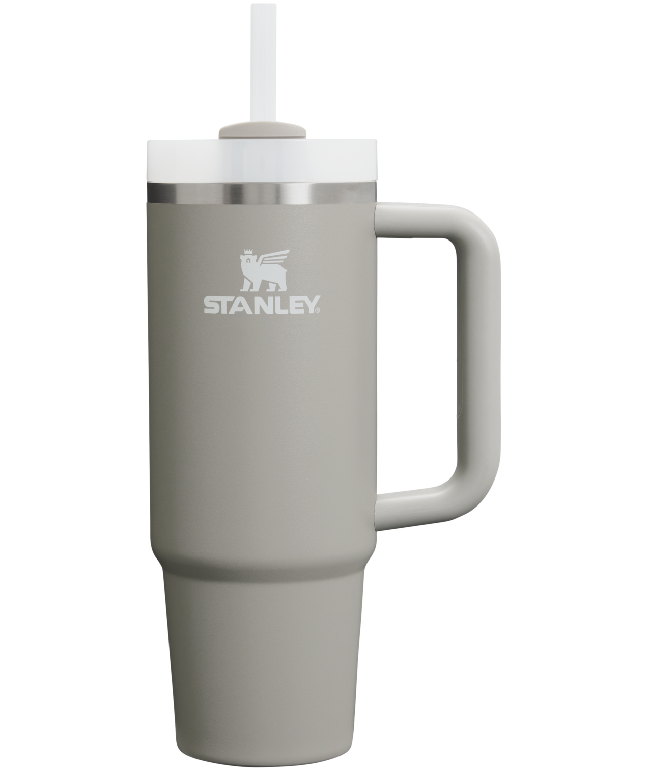 Double-Wall Vacuum The Quencher H2.0 Flowstate Tumbler | Stanley Create D331C - 40oz Large Capacity Car-Cup Friendly Quencher - Ash