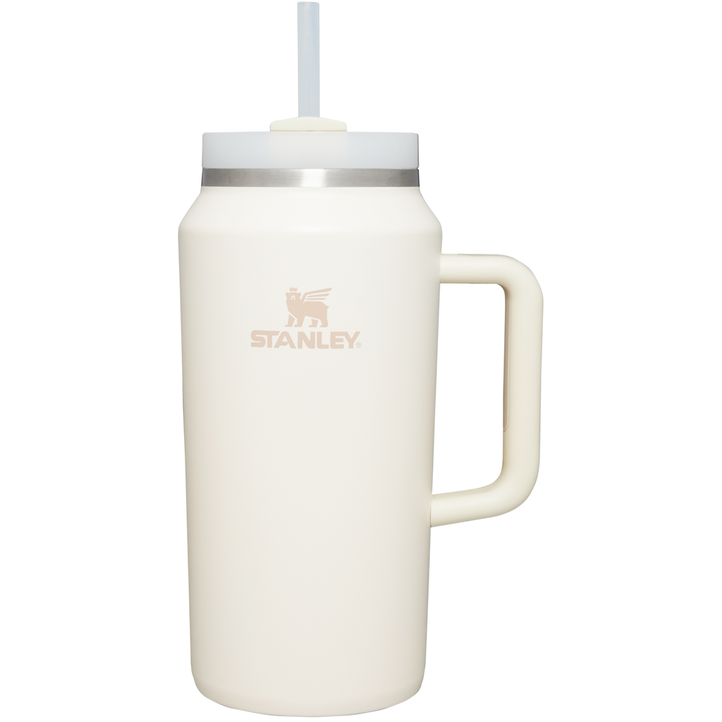 Double-Wall Vacuum The Quencher H2.0 Flowstate Tumbler D033Q - Premium Stainless Steel Straw Cup for All-Day Hydration - Cream