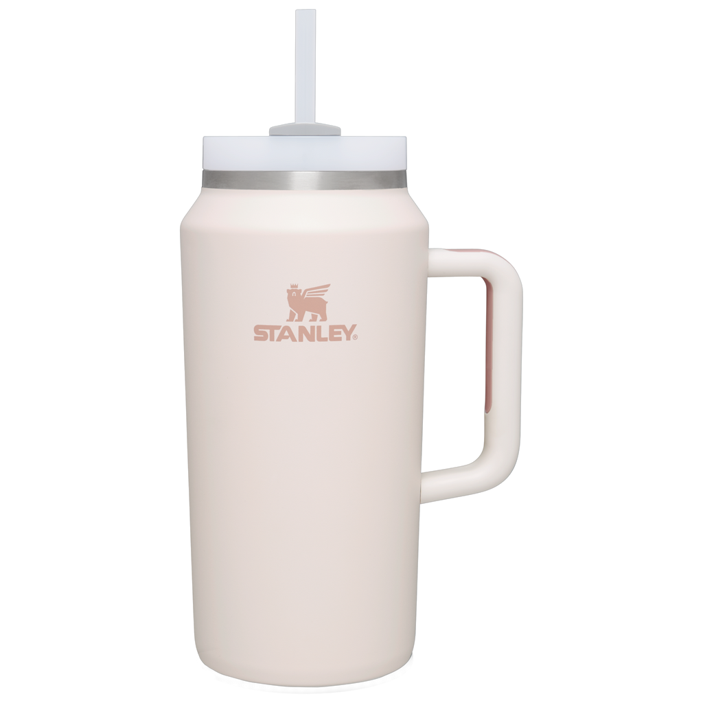 Double-Wall Vacuum The Quencher H2.0 Flowstate Tumbler D033Q - Premium Stainless Steel Straw Cup for All-Day Hydration - Rose Quartz