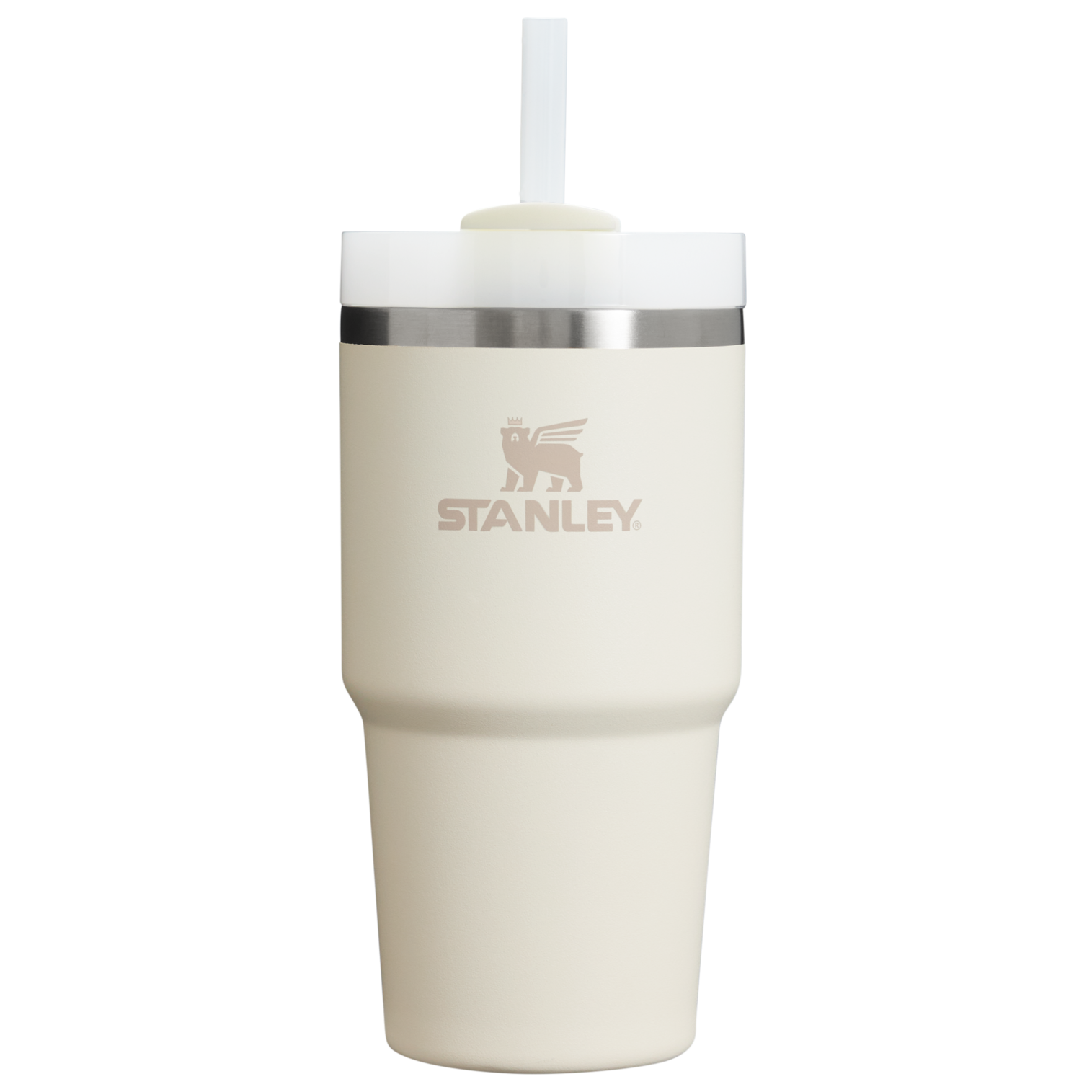 Large Capacity The Quencher H2.0 Flowstate Tumbler D030T - Premium Stainless Steel Straw Cup for All-Day Hydration - Cream 2.0