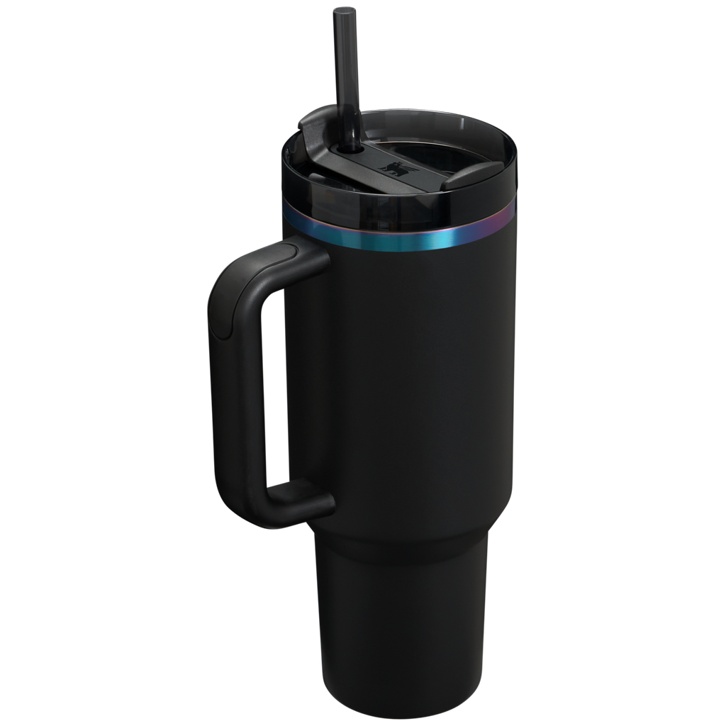 Large Capacity The Black Chroma Quencher H2.0 Flowstate Tumbler D252B - Premium Stainless Steel Straw Cup for All-Day Hydration Detail