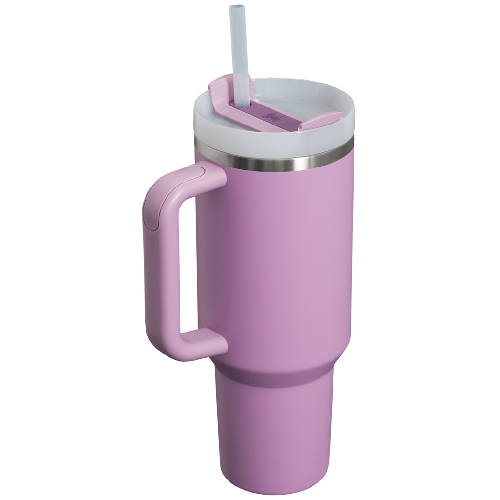 Splash-Resistant FlowState The Quencher H2.0 Flowstate Tumbler D050X - Double-Wall Vacuum Insulated Travel Tumbler with Straw Detail