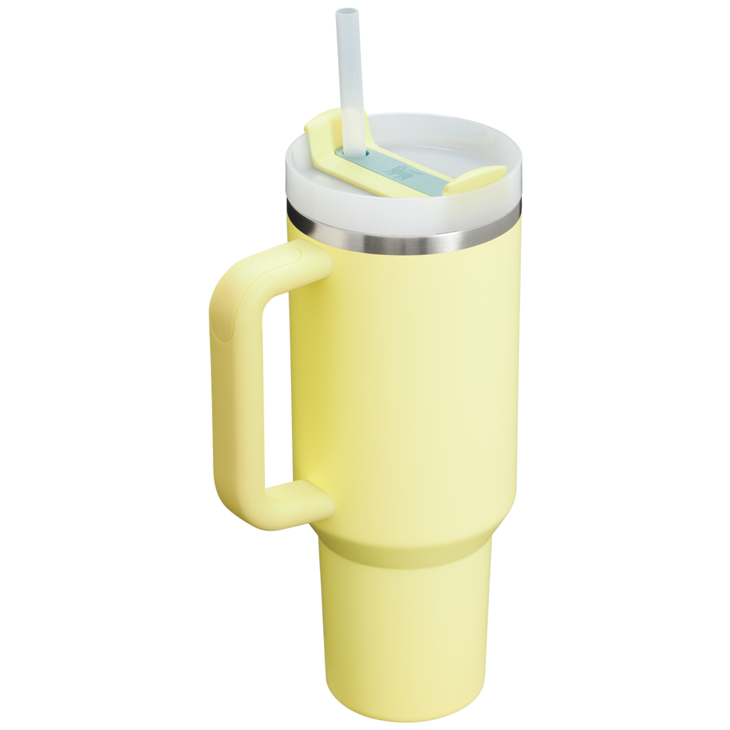 Splash-Resistant FlowState The Quencher H2.0 Flowstate Tumbler D050X - Double-Wall Vacuum Insulated Travel Tumbler with Straw Detail