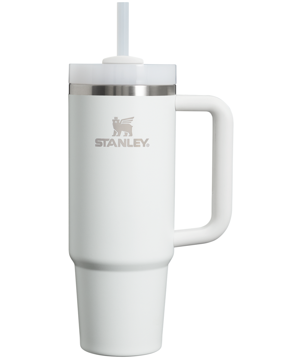 Double-Wall Vacuum The Quencher H2.0 Flowstate Tumbler | Stanley Create D331C - 40oz Large Capacity Car-Cup Friendly Quencher - Frost