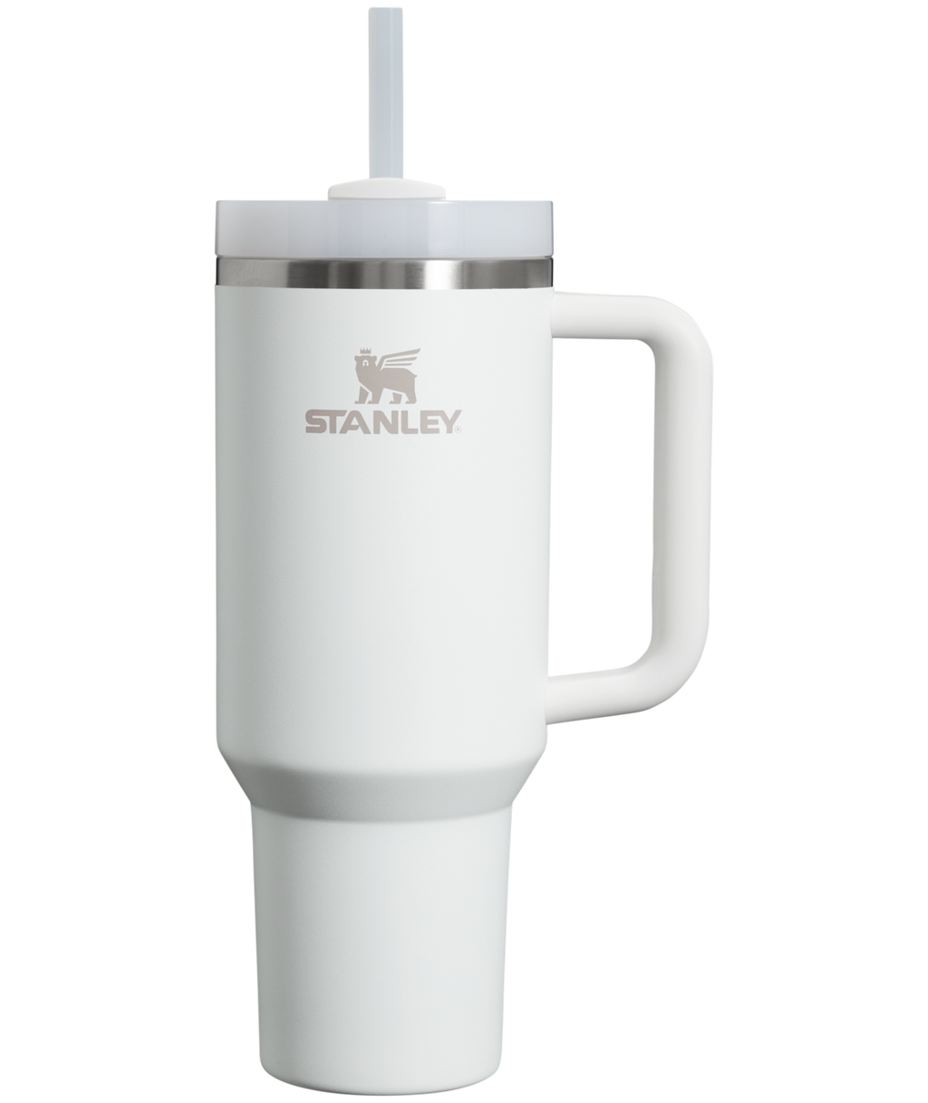 Double-Wall Vacuum The Quencher H2.0 Flowstate Tumbler  | Stanley Create D332L - 40oz Large Capacity Car-Cup Friendly Quencher - Frost