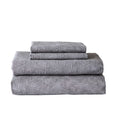Ultra-Soft 300 Thread Count 4-Piece Cotton Percale Ziggy Geo Print Grey Bed Sheet Set, King - Cooling Hotel Quality Bedding Sheets and Pillowcases - Default Title